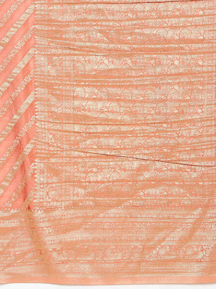 Zari Jaal Plain Georgette Saree