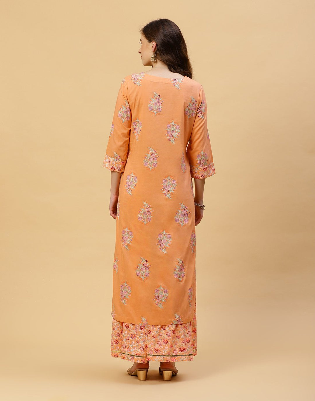 Printed Cotton Kurti With Plazzo