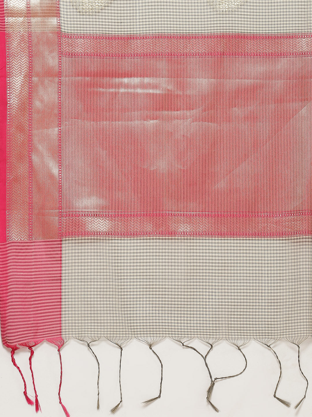 Zari Booti Woven Cotton Saree