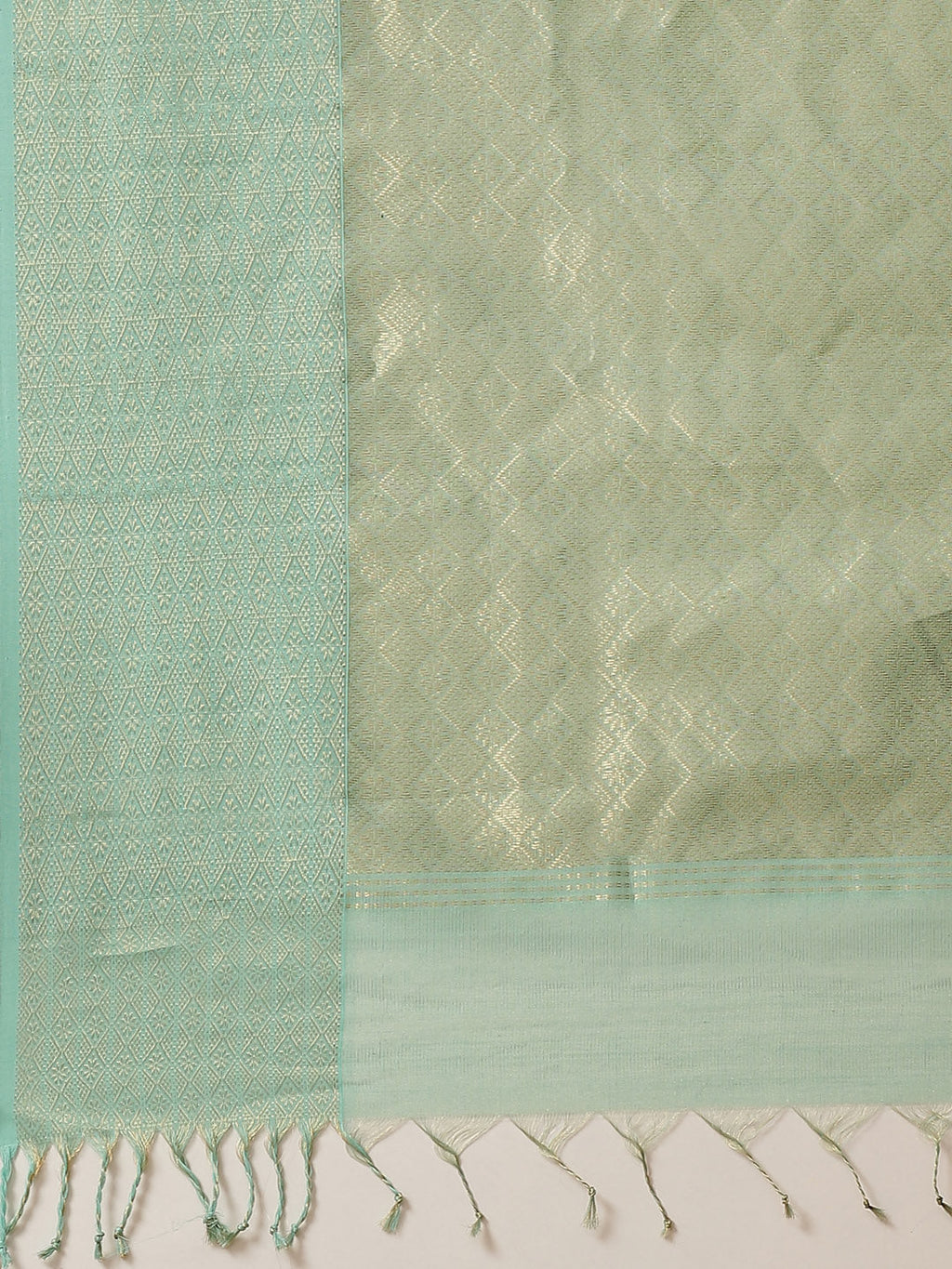 Zari Border Booti Cotton Woven Saree