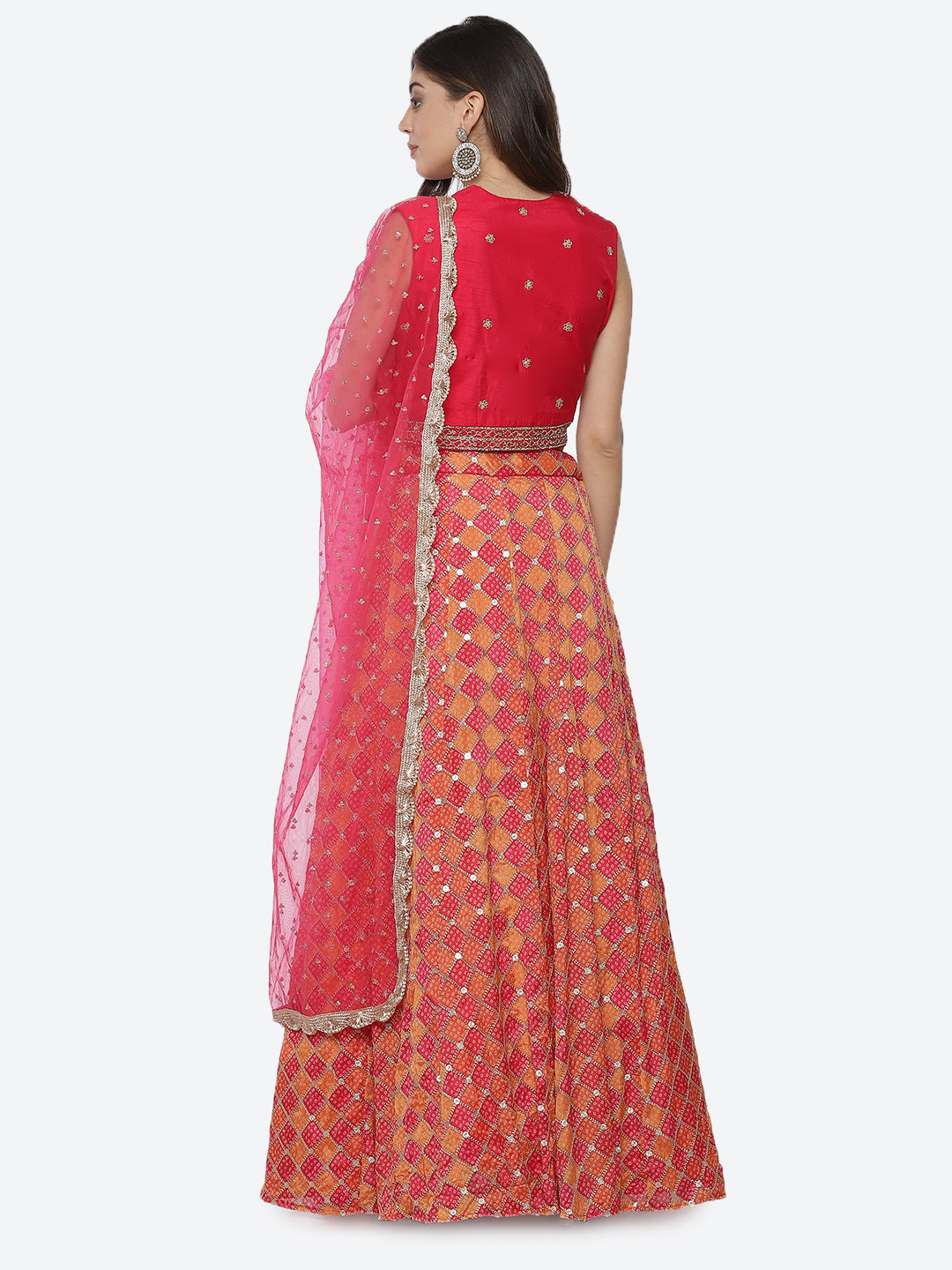 Sequence Work Georgette Choli With Lehenga &amp; Net Dupatta