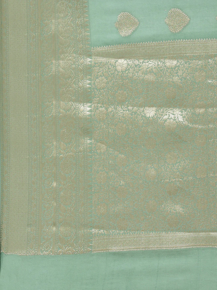 Zari Booti Cotton Woven Saree