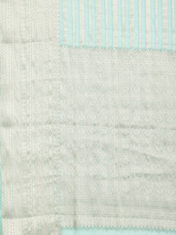 Zari Border Woven Georgette Saree