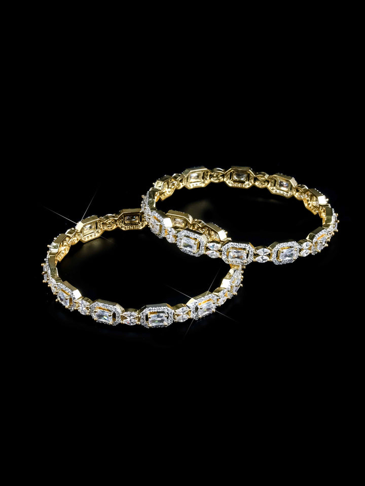 Gold &amp; Silver AD Bangles Set