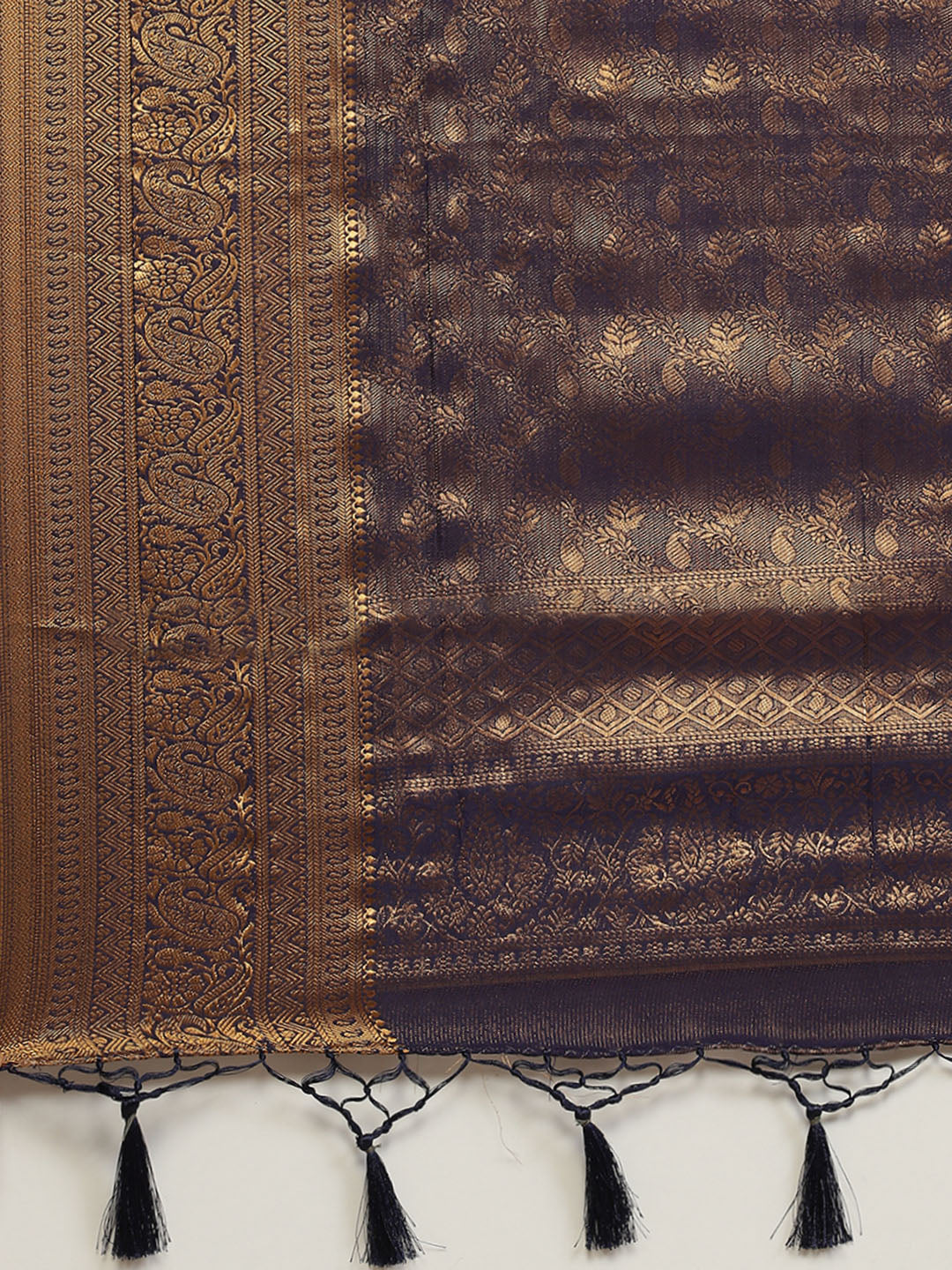 Brocade Zari Jaal Handloom Woven Saree