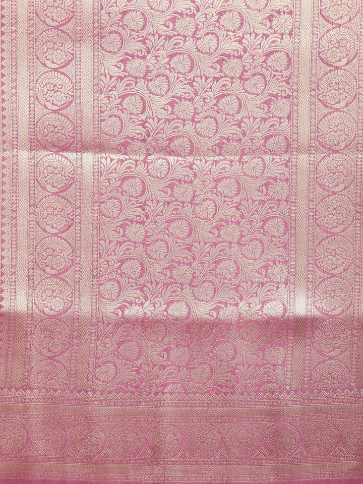 Zari Jaal Banarasi Woven Saree