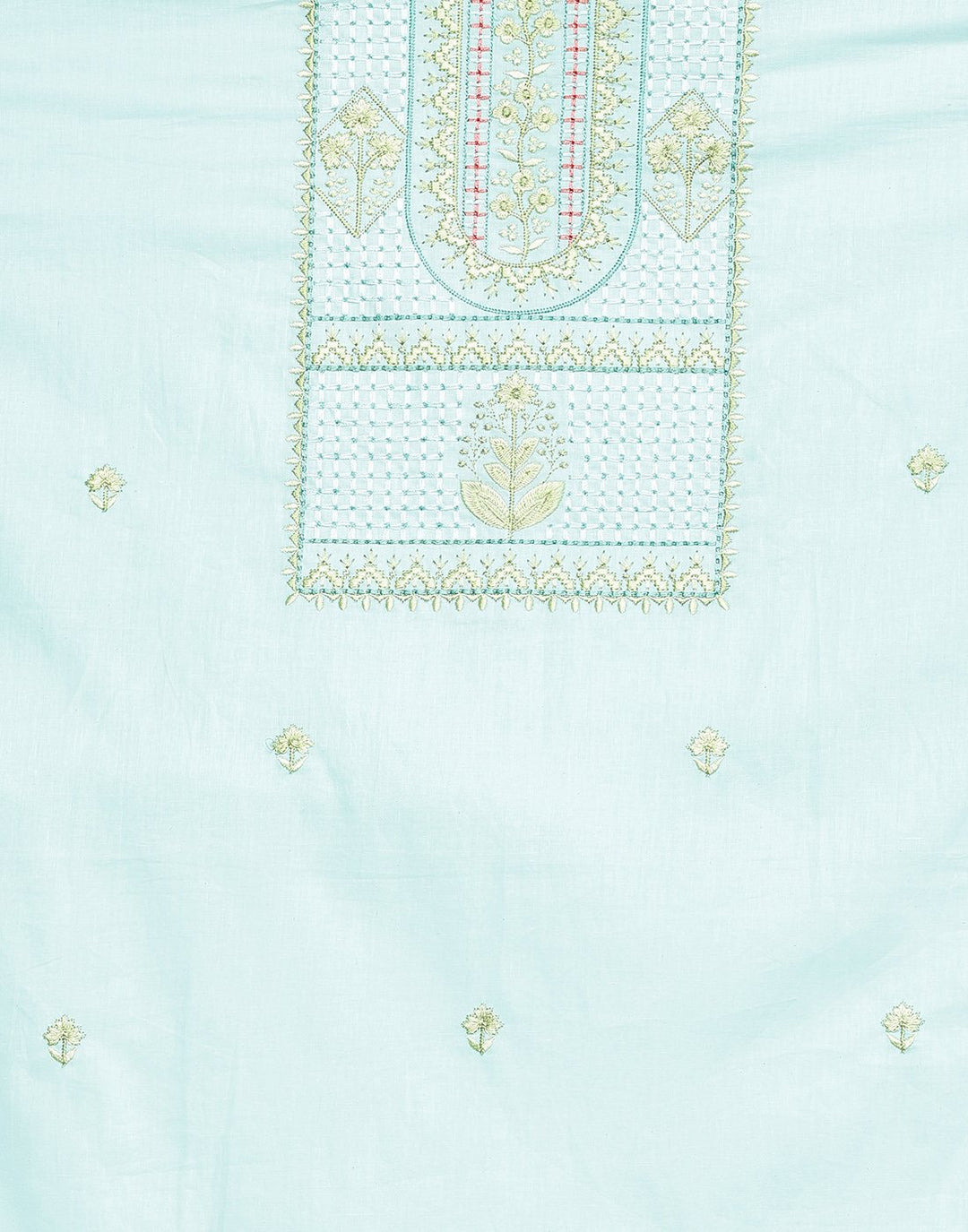 Cotton Embroidered Suit Piece