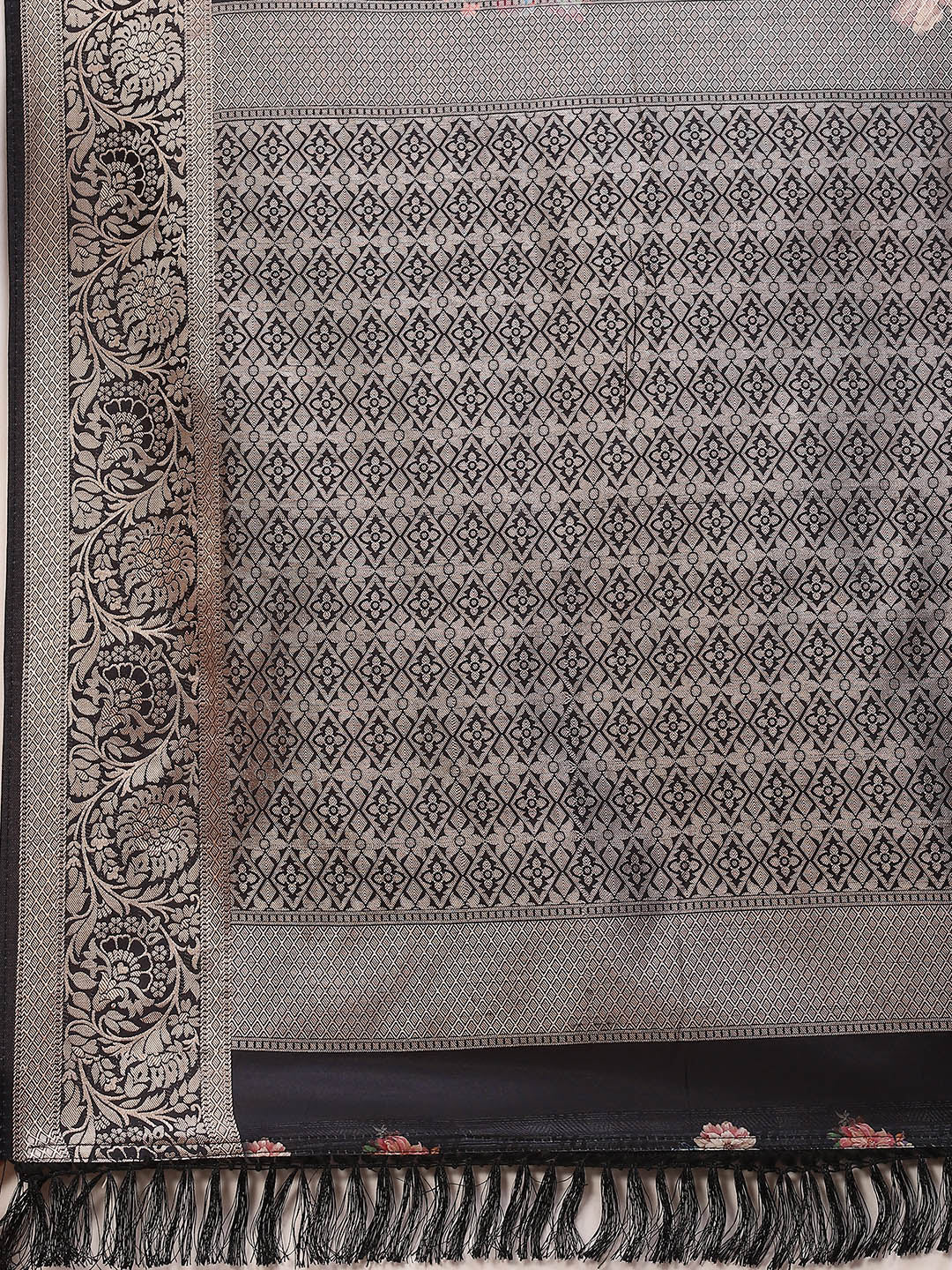 Digital Floral Printed Handloom Saree