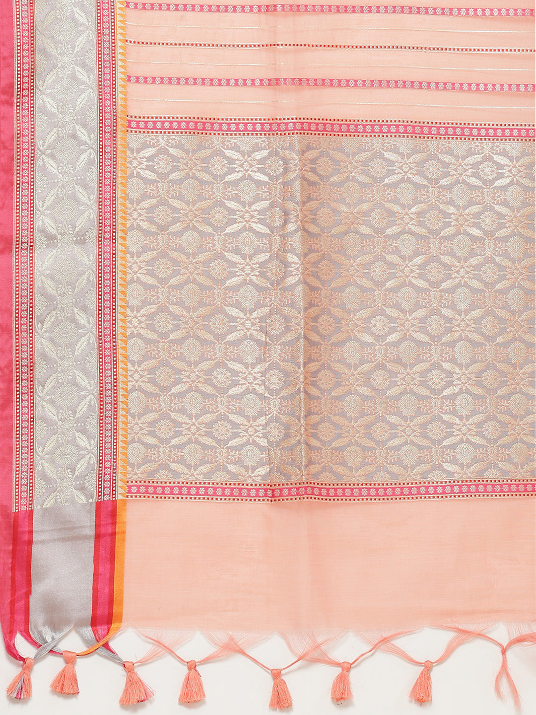 Zari Jaal Woven Cotton Saree