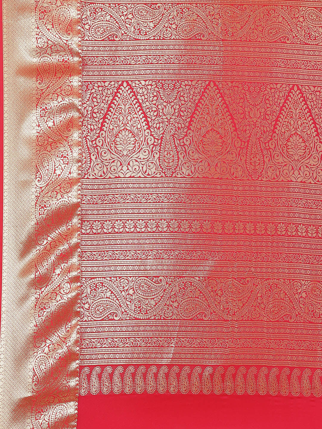 Art Handloom Saree with Brocade Zari Jaal Border
