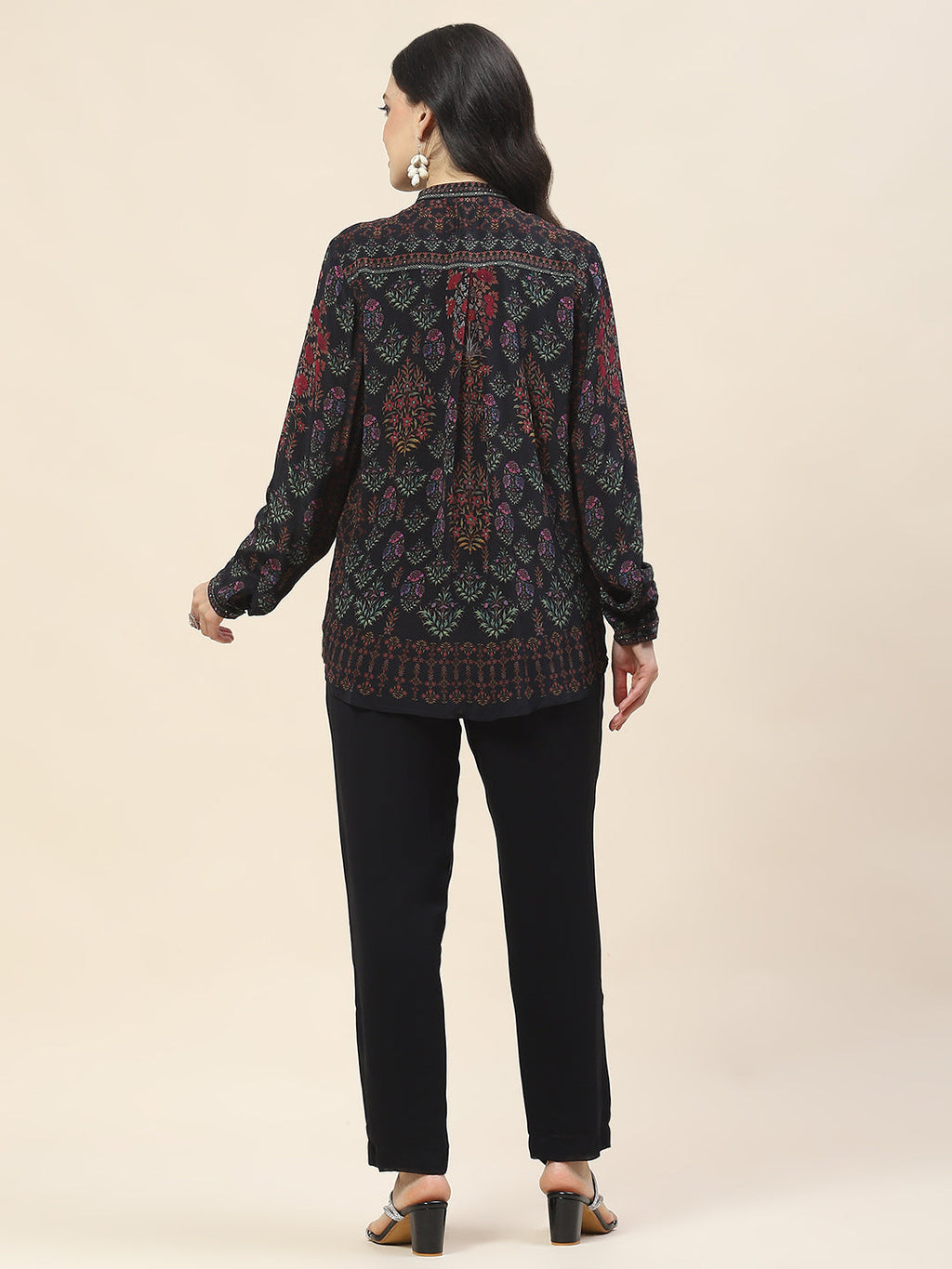 Digital Print Crepe Short Kurta
