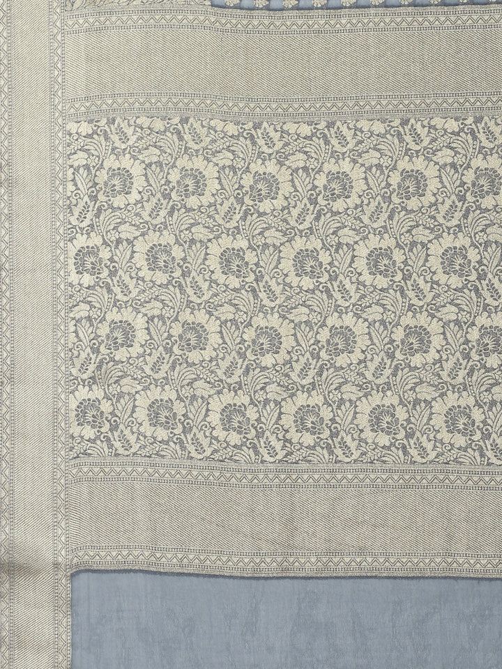 Zari Booti Georgette Plain Saree