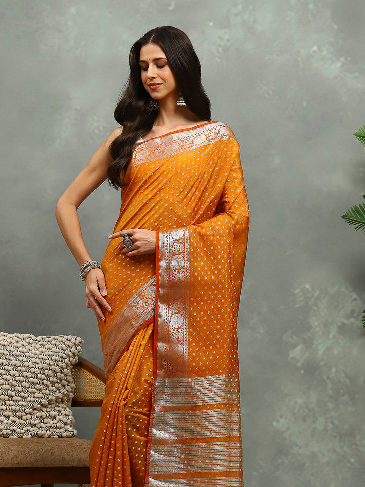 Woven Booti Art Silk Saree