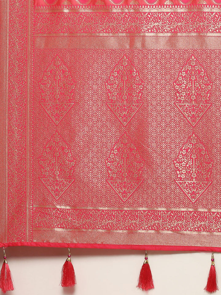 Zari Zaal Art Handloom Woven Saree