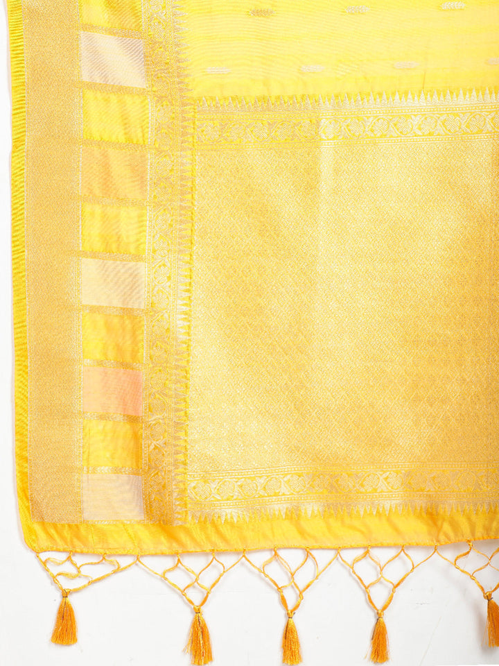 Zari Booti  Woven Saree