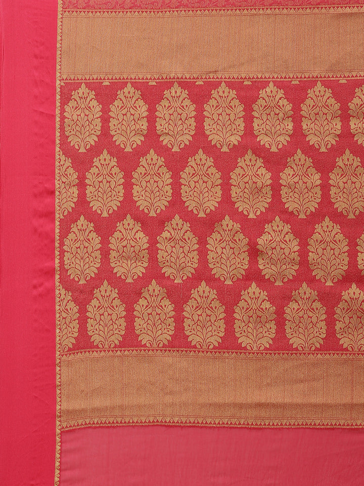 Light Brocade Georgette Plain Saree