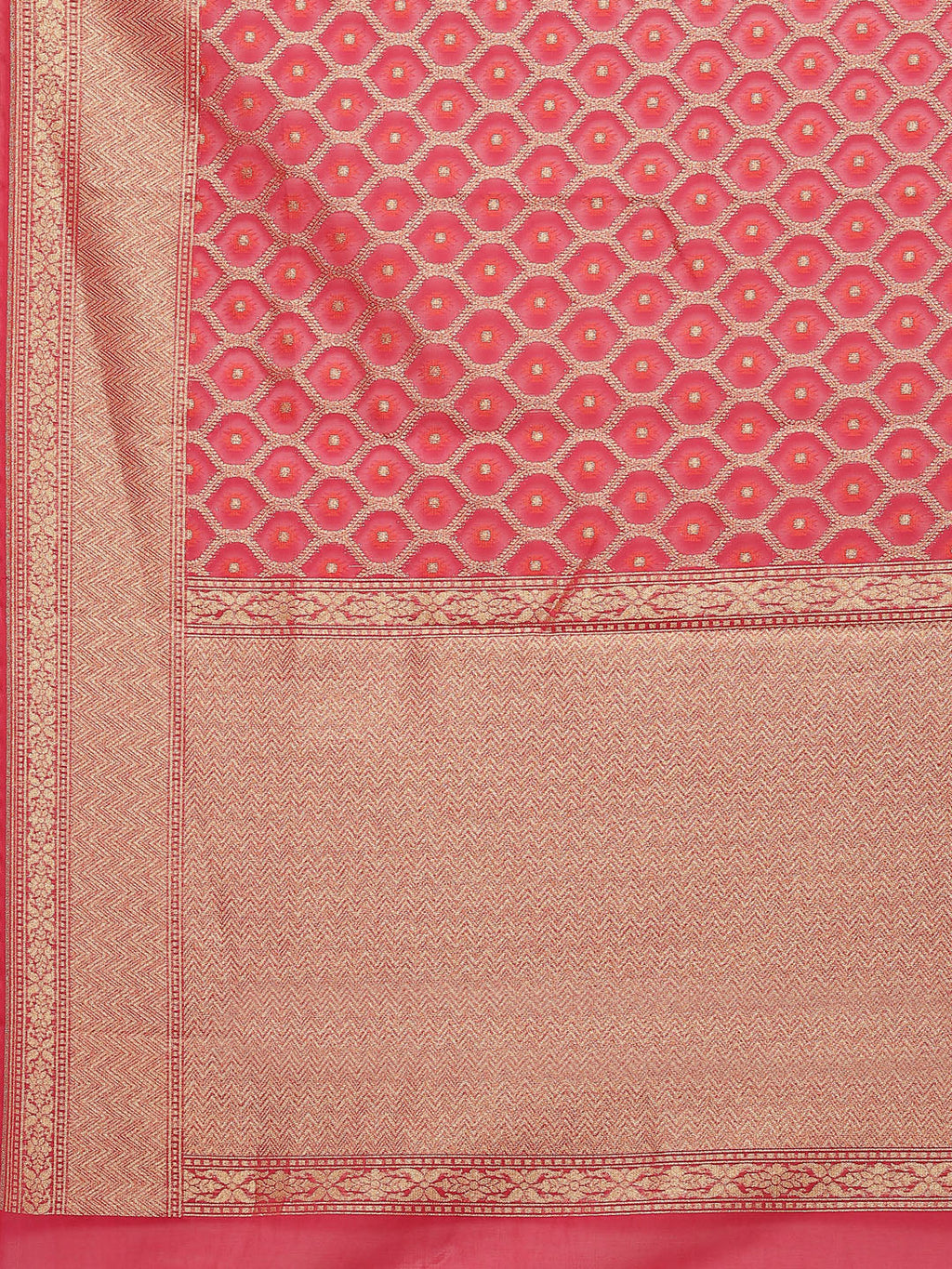 Zari Jaal Cotton Woven Saree