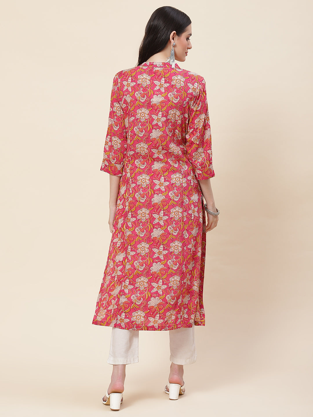 Floral Printed Cotton Kurta
