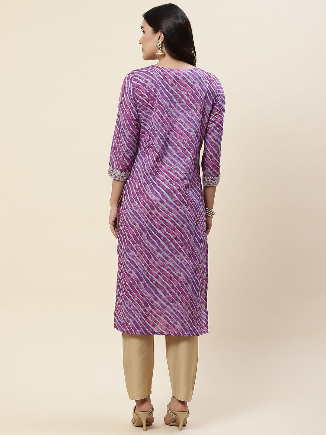 Leheriya Printed Cotton Kurta