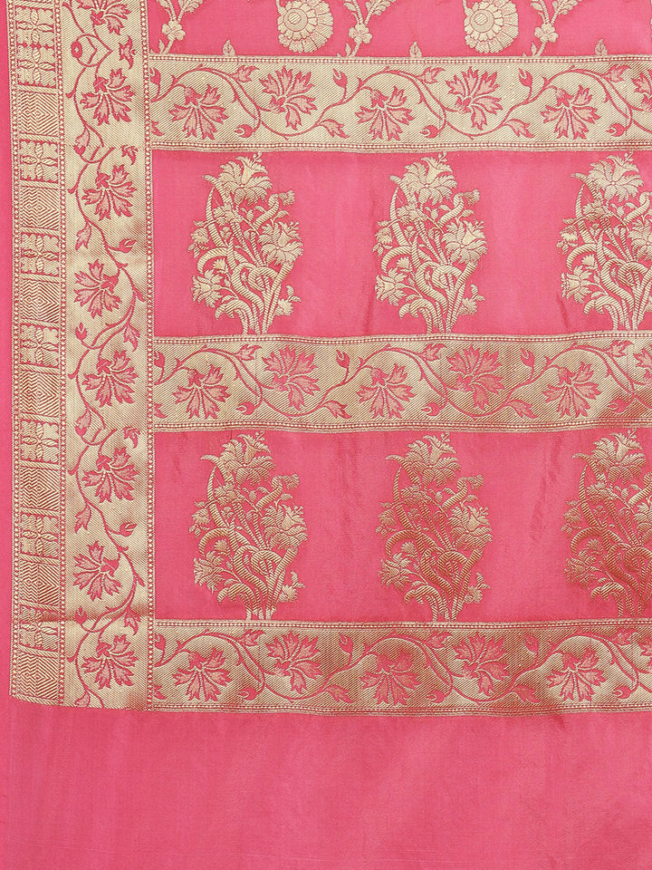 Zari Jaal Cotton Woven Saree