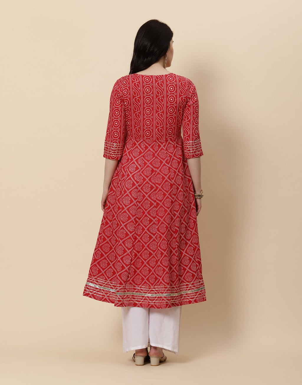 Printed Cotton Anarkali Kurti