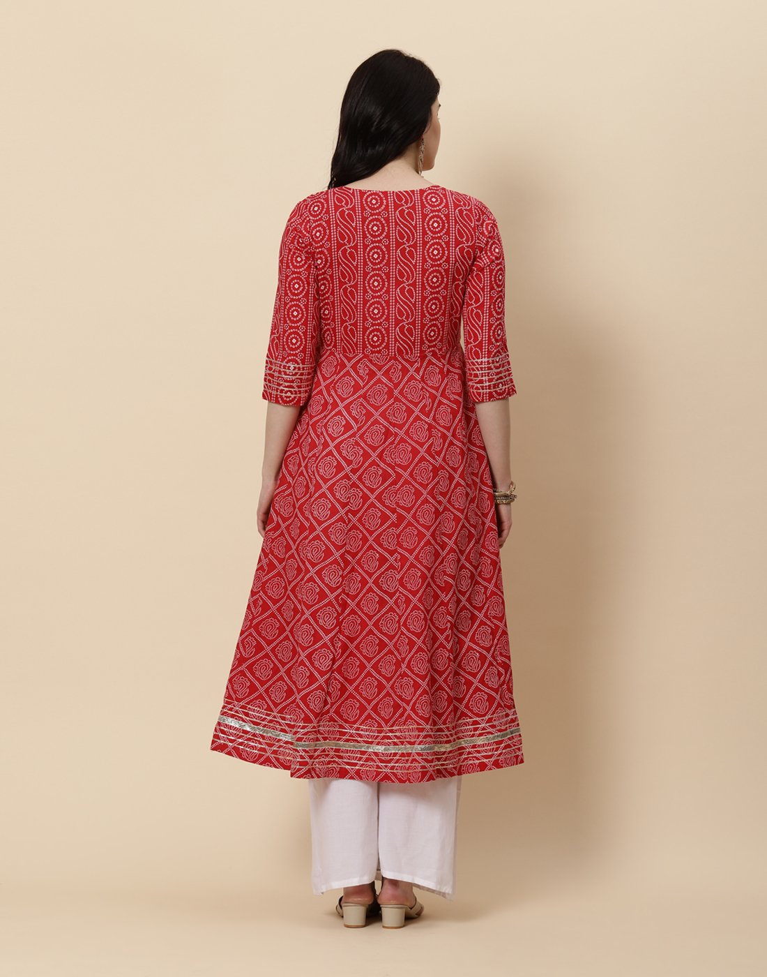 Printed Cotton Anarkali Kurti