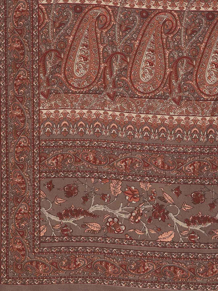 Digital Printed Crepe Woven Saree