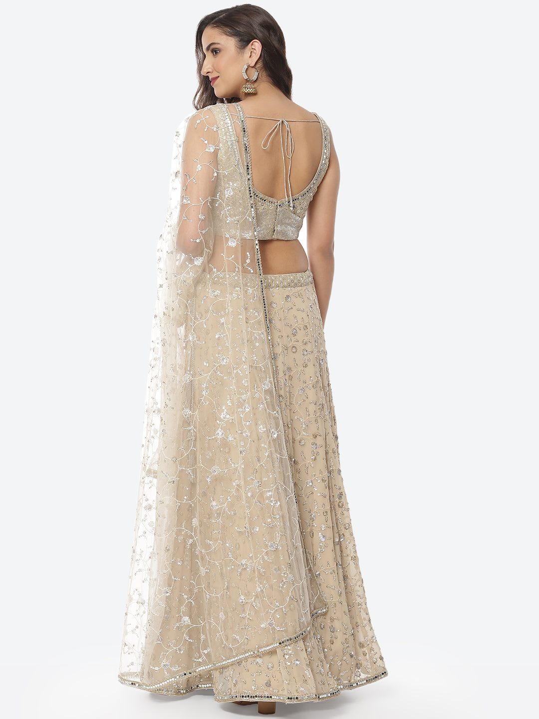 Embroidered Georgette Lehenga Choli With Net Dupatta
