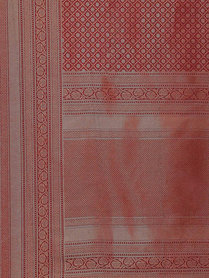 Zari Jaal Woven Handloom Saree