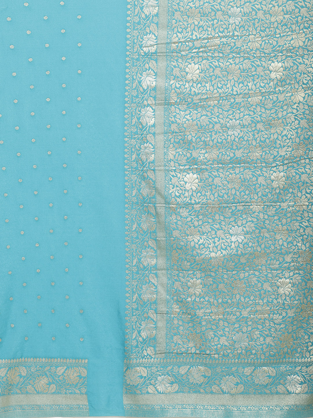Zari Jaal Woven Crepe Saree