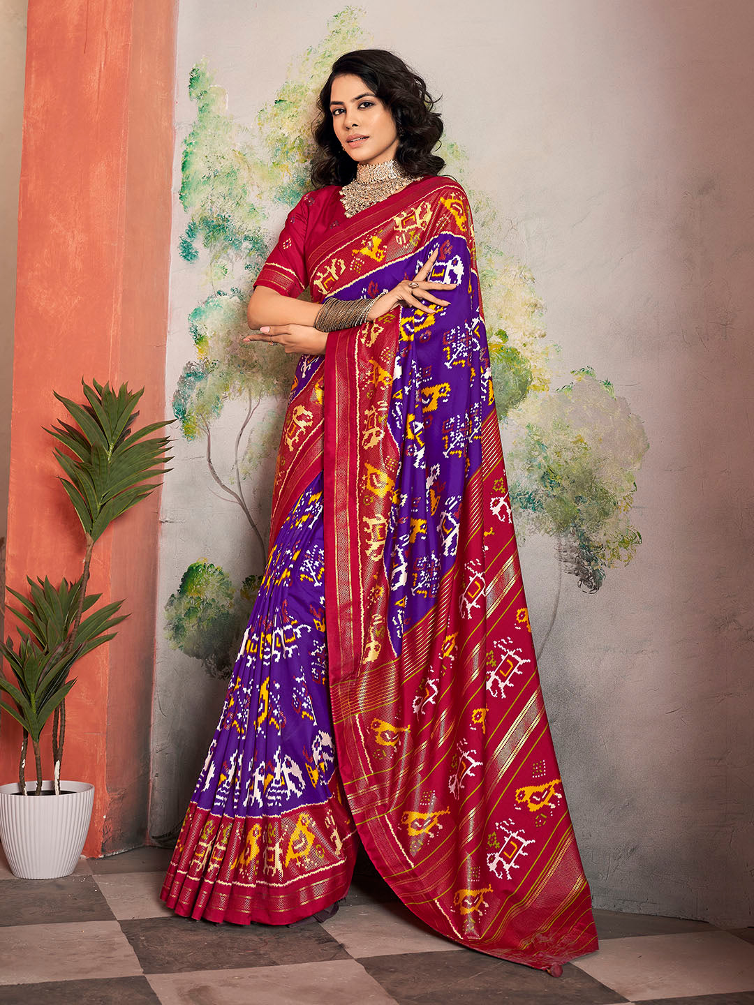 Printed Art Silk Saree