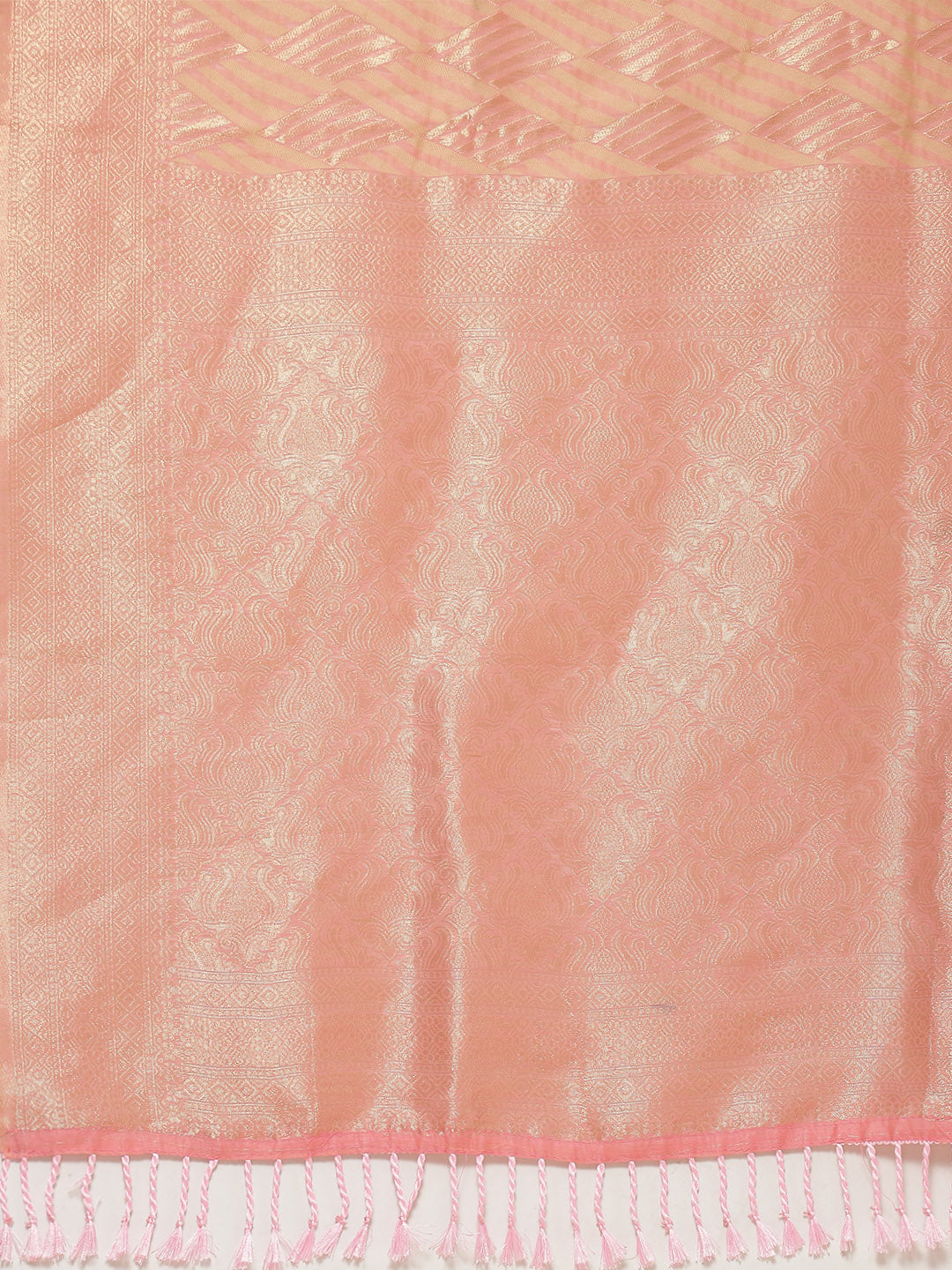 Zari Jaal Woven Cotton Saree