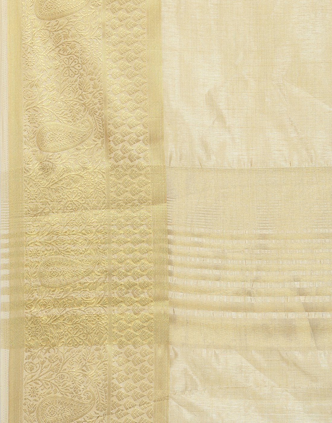 Plain Art Handloom Saree With Zari Border