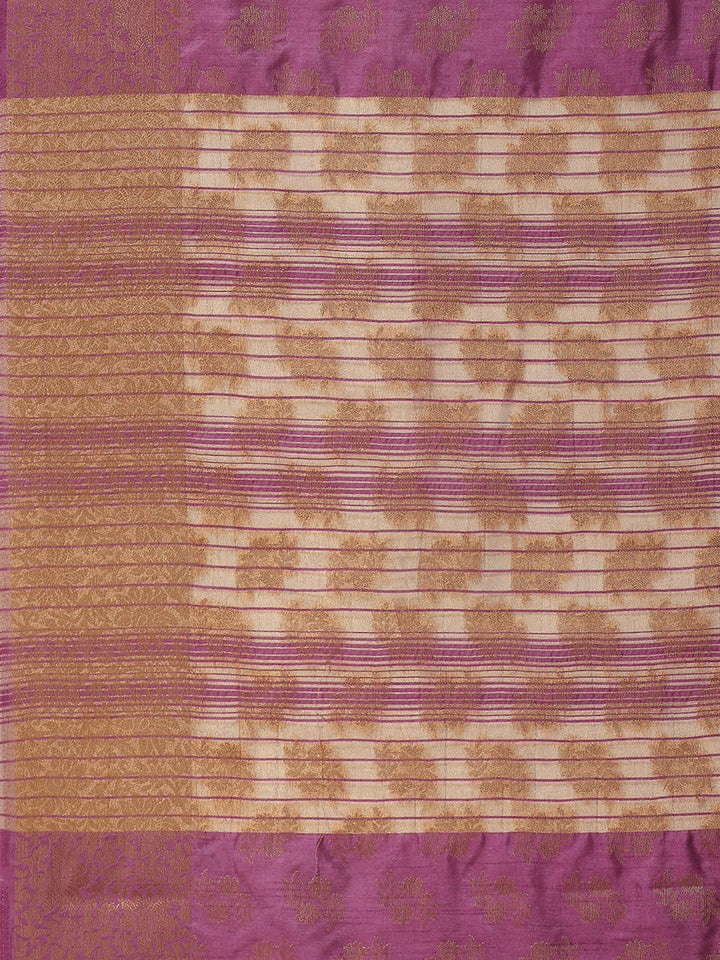 Zari Border Booti Woven Handloom Saree
