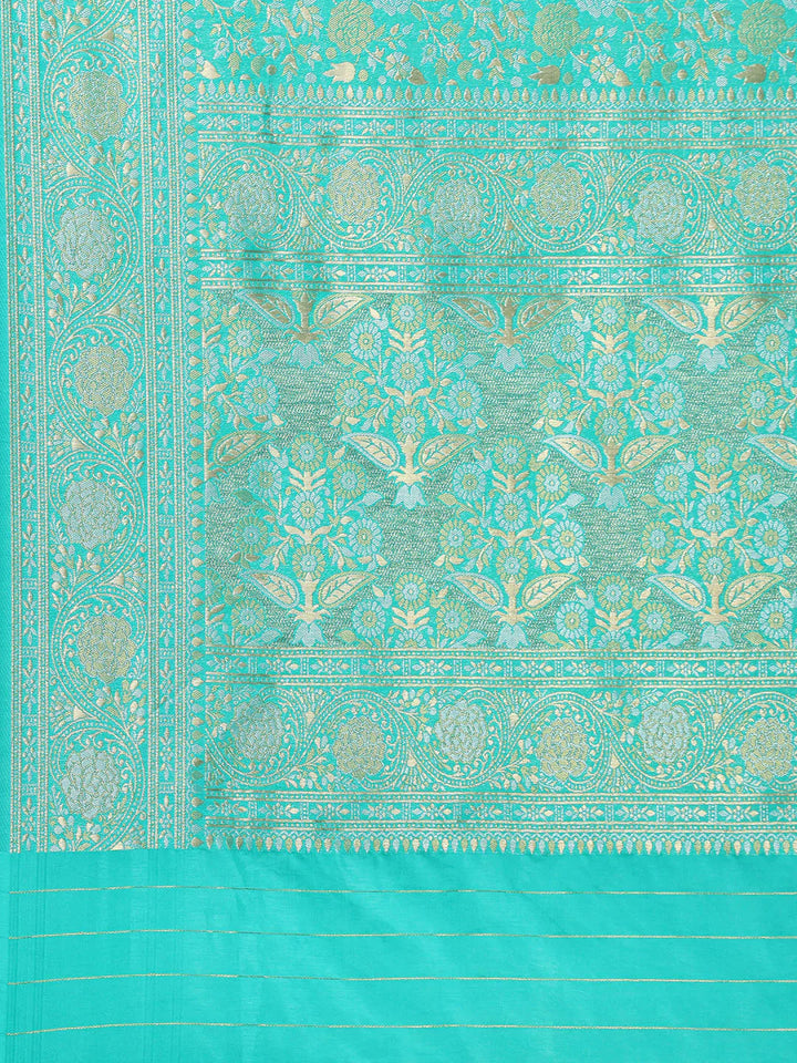 Brocade Zari Jaal Handloom Woven Saree