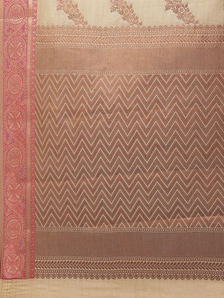 Zari Jaal Woven Handloom Saree