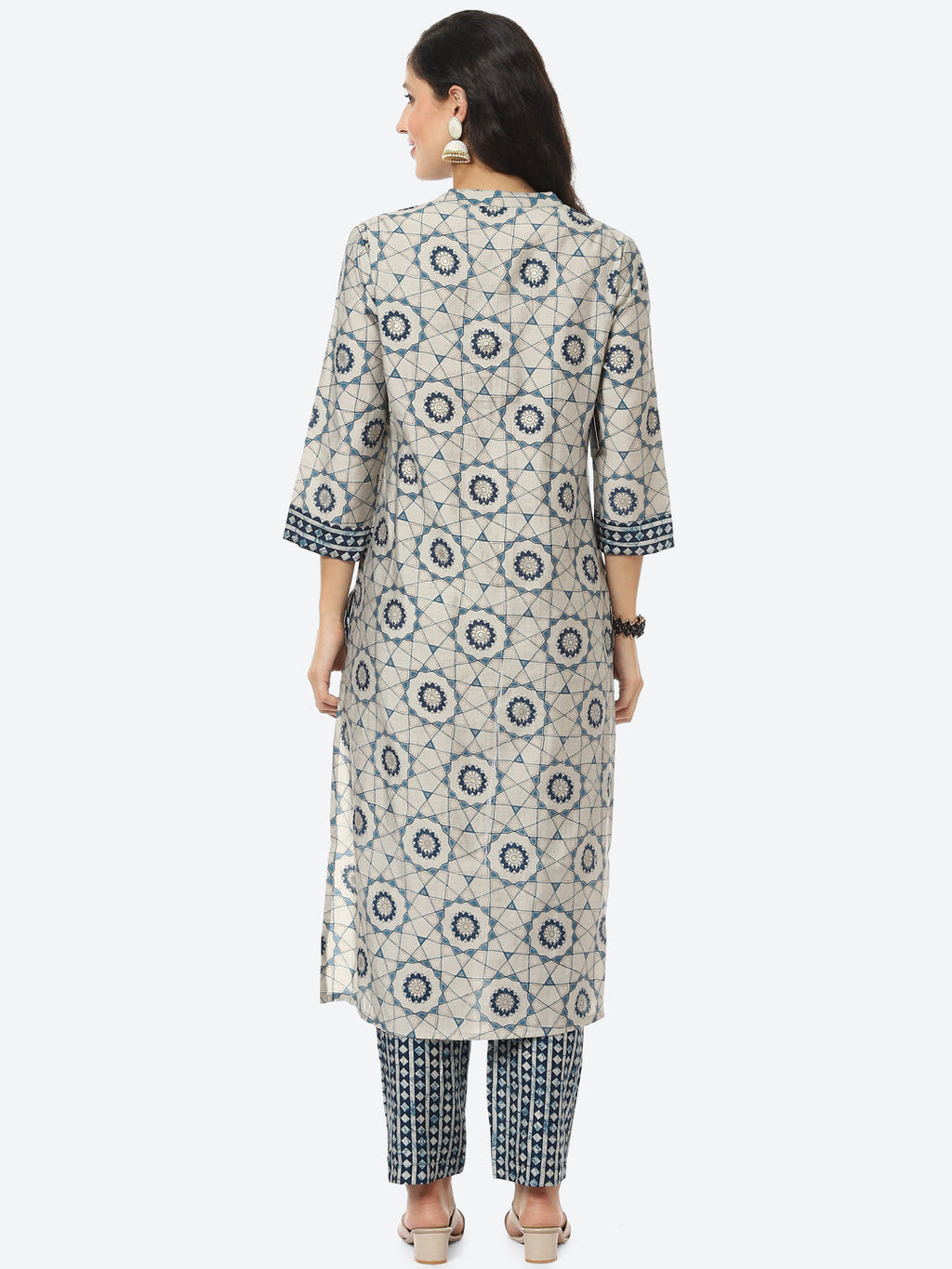 Printed Muslin Kurti With Pant