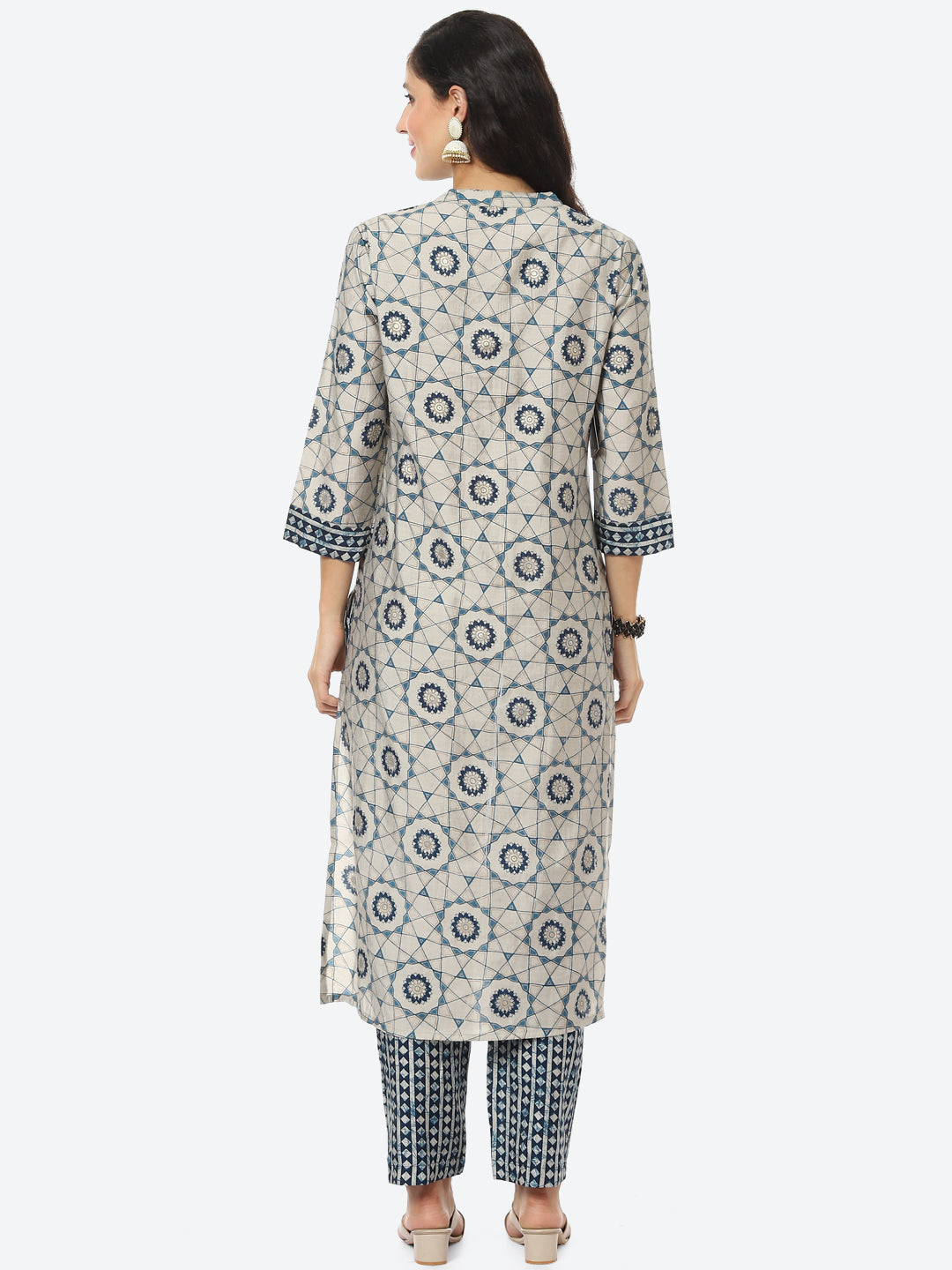 Printed Muslin Kurti With Pant