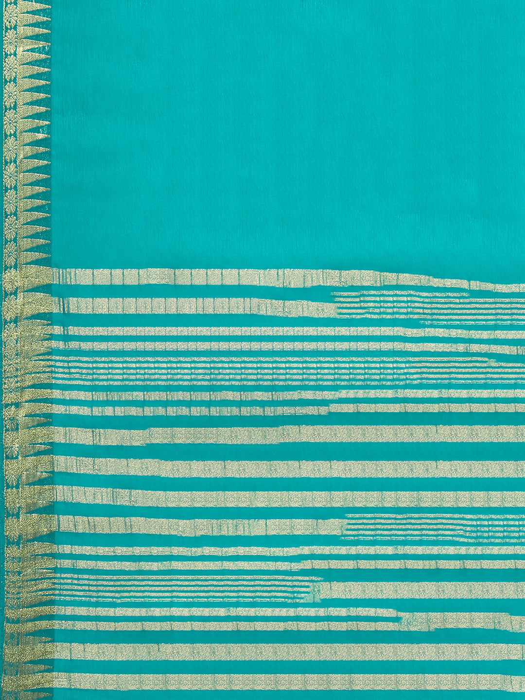 Zari Border Booti Chiffon Woven Saree