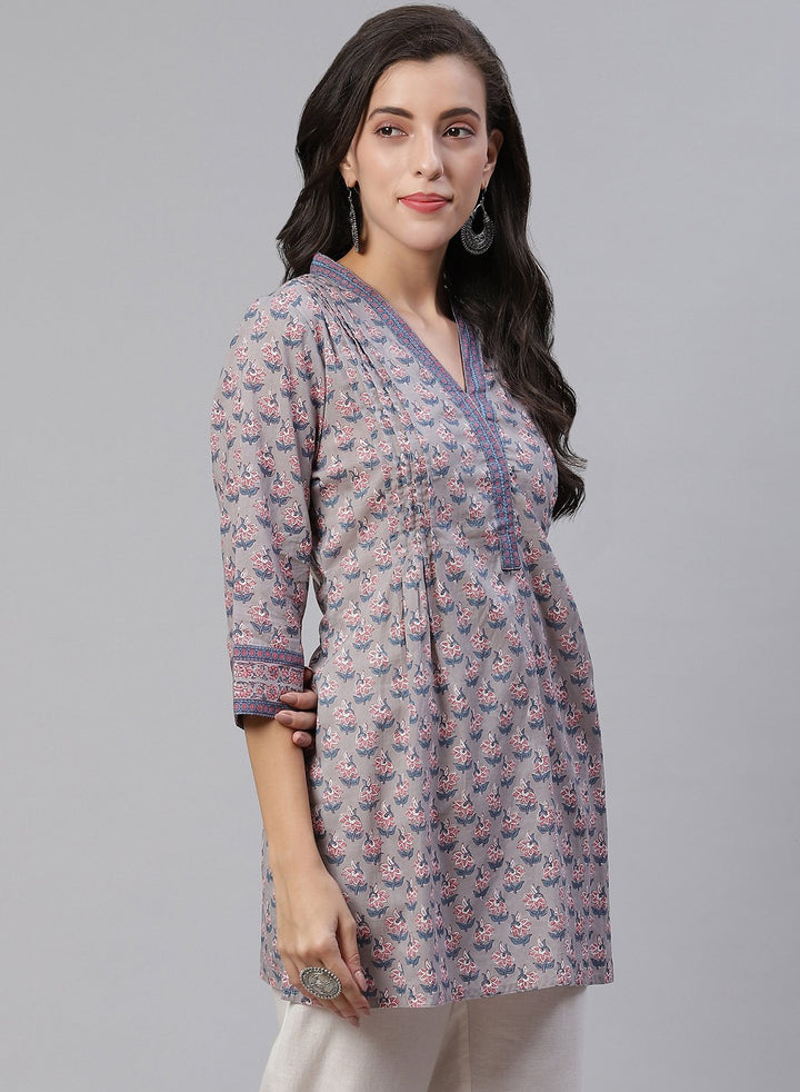 Cotton Printed Short Kurti