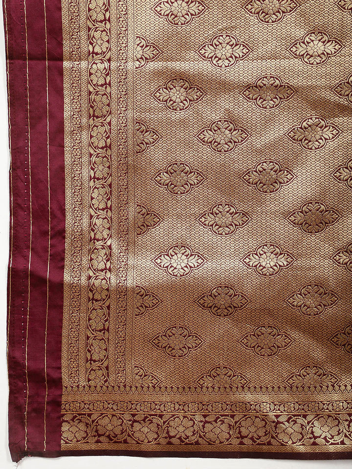 Zari Jaal Woven Banarsi Saree