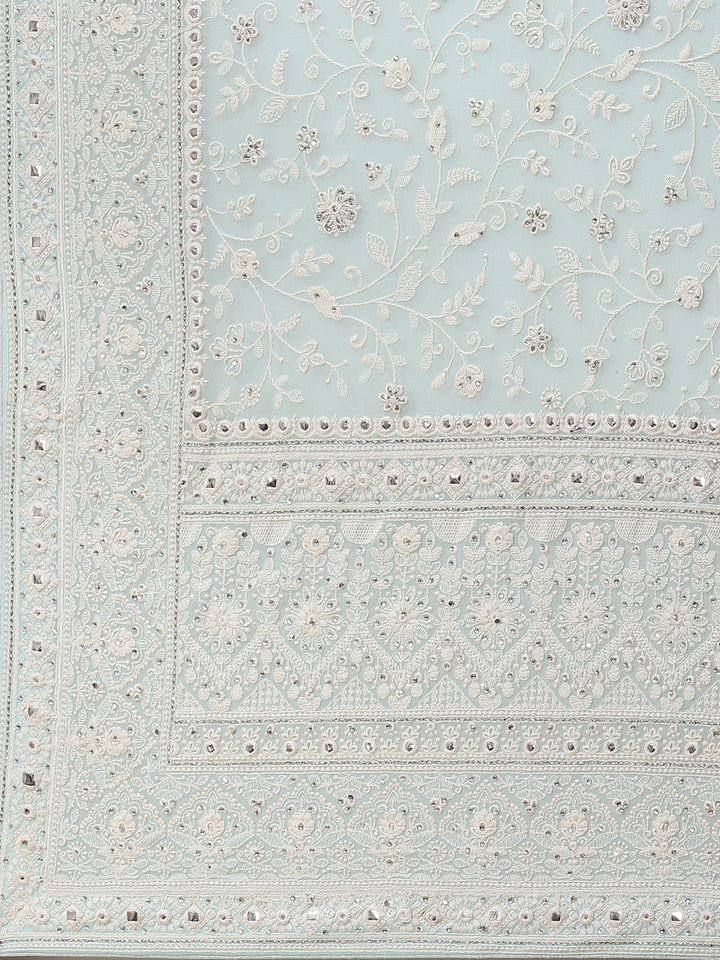Embroidered Georgette Saree