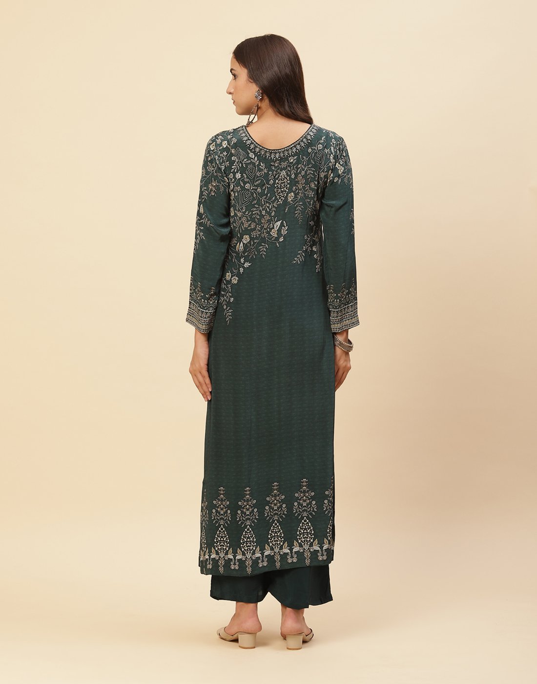 Digital Printed Crepe Salwar Kameez Stitched Suit With Georgette Dupatta
