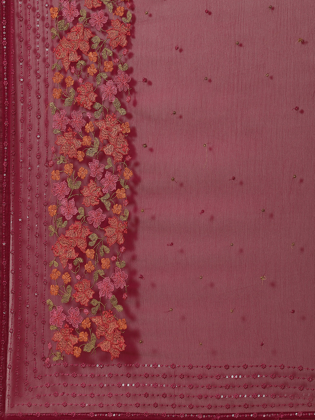 Resham Floral Jaal Chiffon Saree