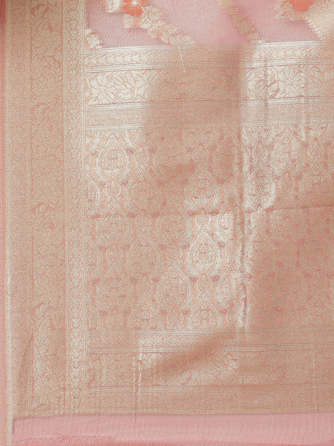 Floral Zari Jaal Handloom Woven Saree