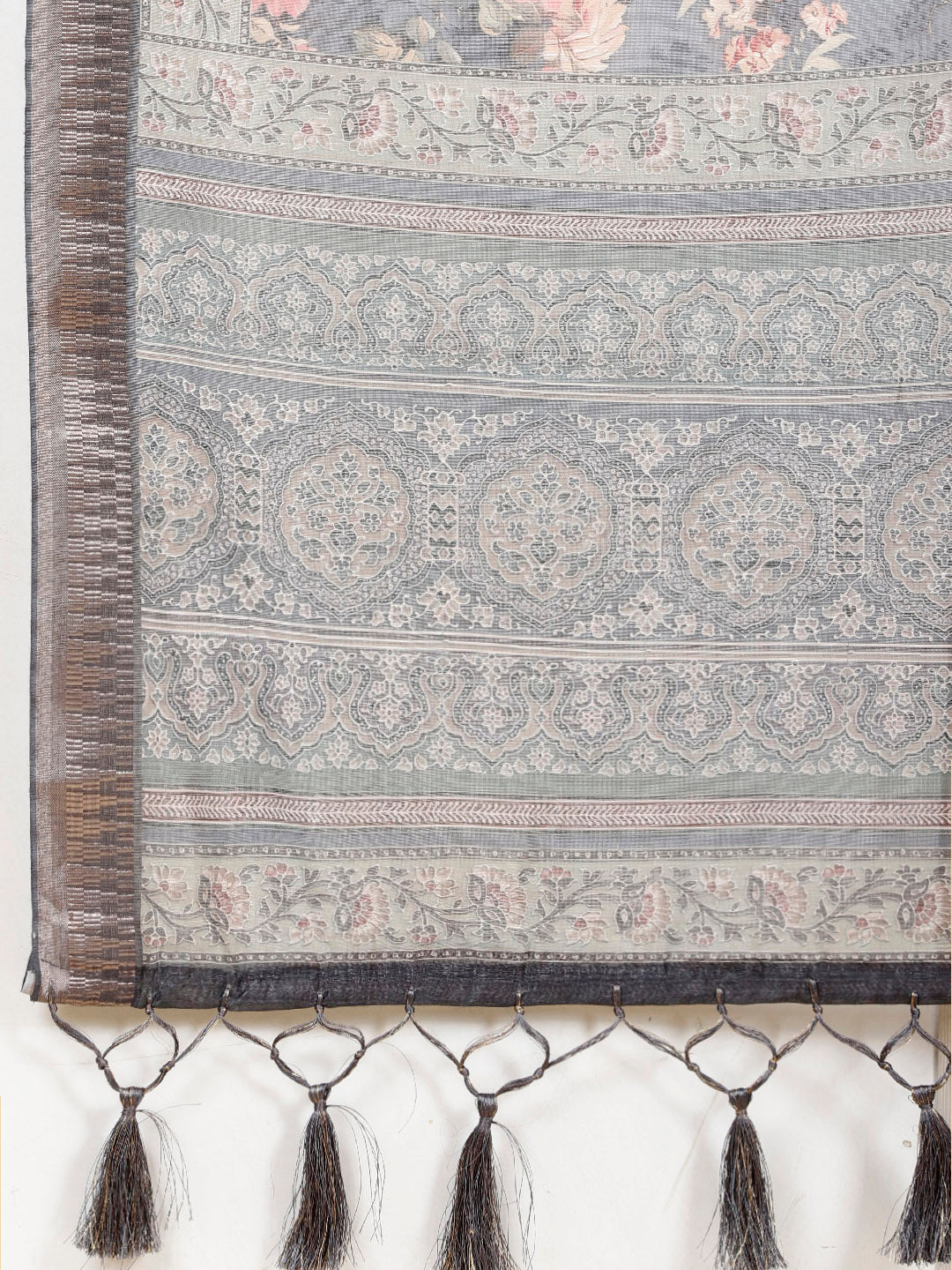 Floral Printed Cotton Saree