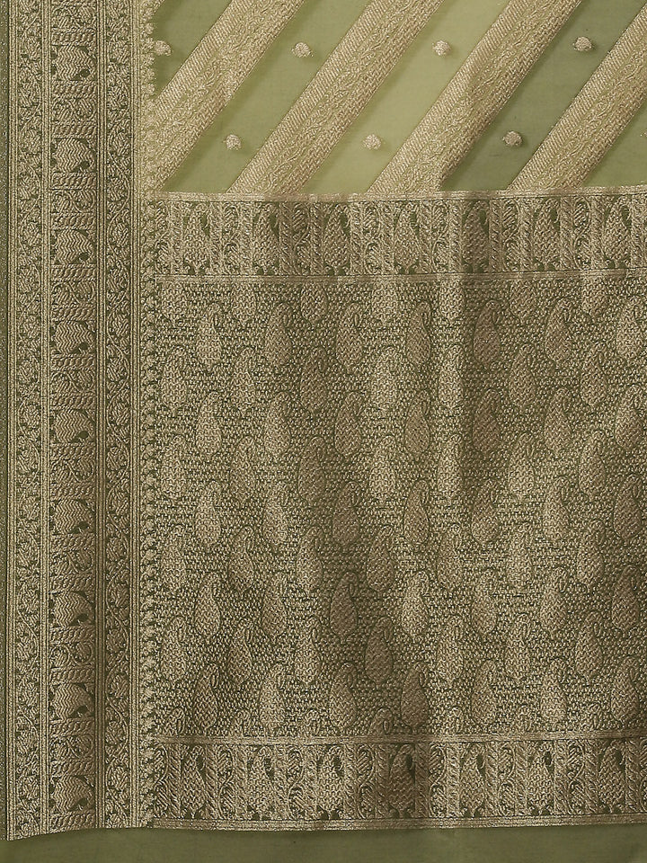 Zari Jaal Cotton Woven Saree
