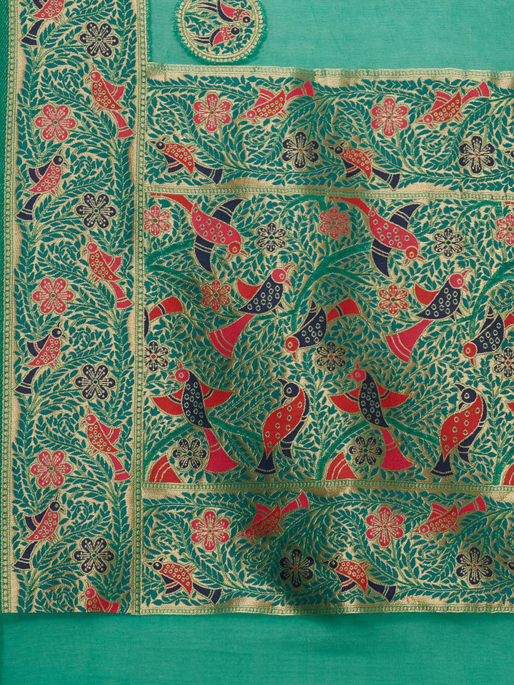 Zari Booti Handloom Woven Saree