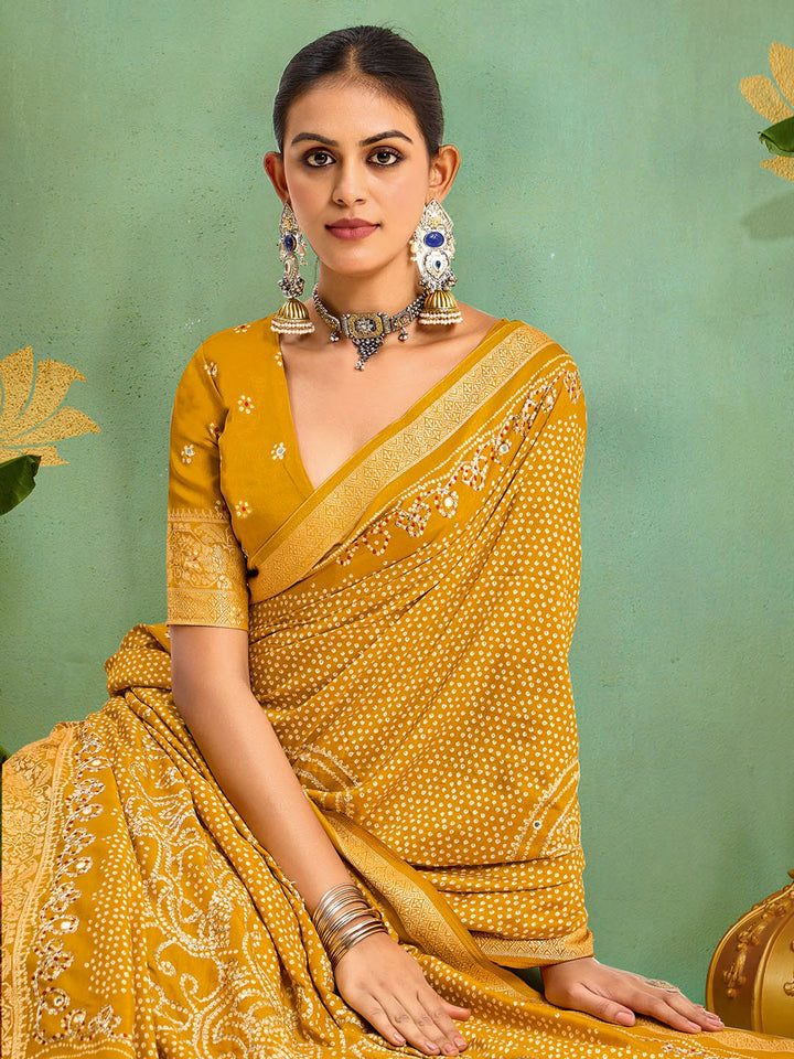 Digital Printed Art Silk Saree