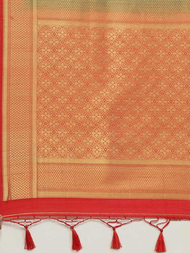 Bandhej Handloom Woven Saree